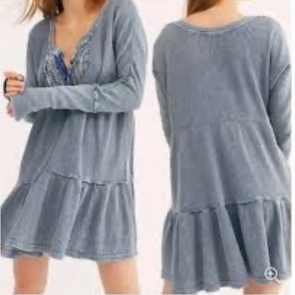 Free people waffle swing dress size XS